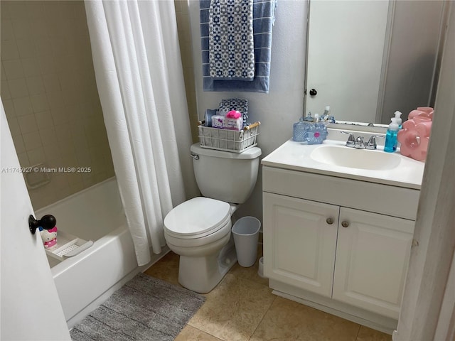 8290 Lake Dr Unit 223, Doral, FL 33166 - full bath featuring toilet, shower / tub combo, tile patterned flooring, and vanity