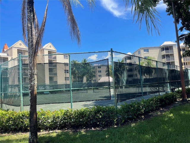 view of tennis court