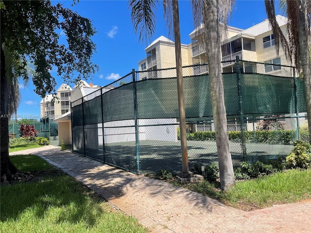 view of tennis court