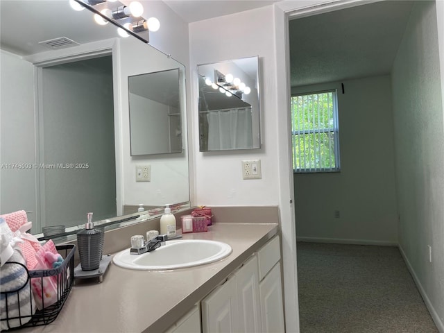 8225 Lake Dr Unit 502, Doral, FL 33166 - full bathroom featuring baseboards, visible vents, and vanity