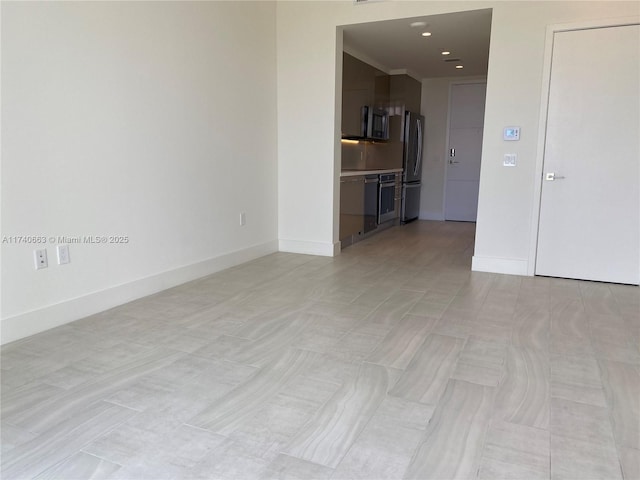 view of unfurnished living room