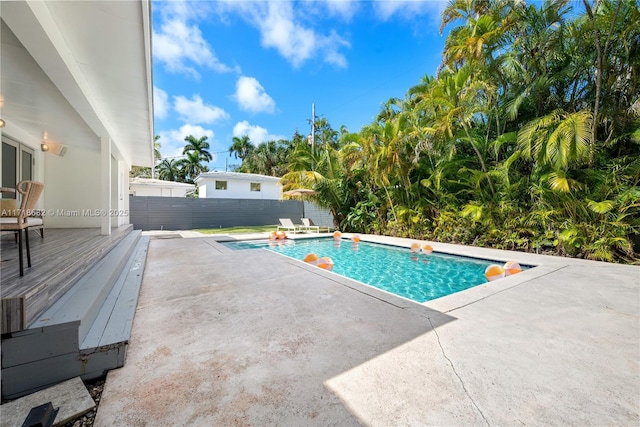 view of pool with a patio