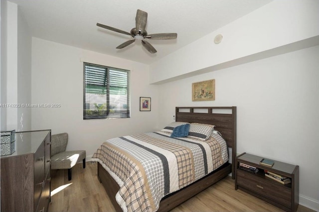 510 NW 84th Ave Unit 640, Plantation, FL 33324 - bedroom featuring wood finished floors and a ceiling fan