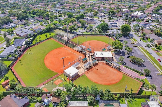 birds eye view of property featuring a residential view