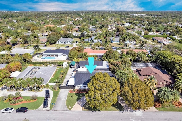 birds eye view of property featuring a residential view