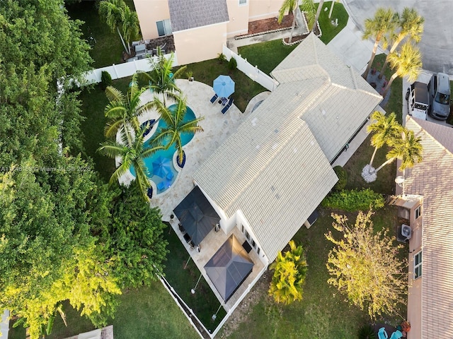 birds eye view of property