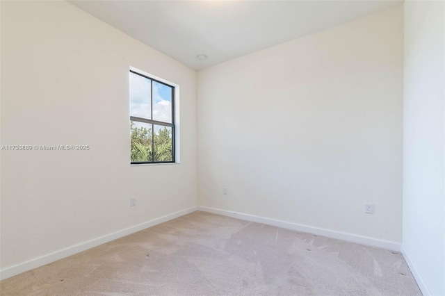 view of carpeted empty room