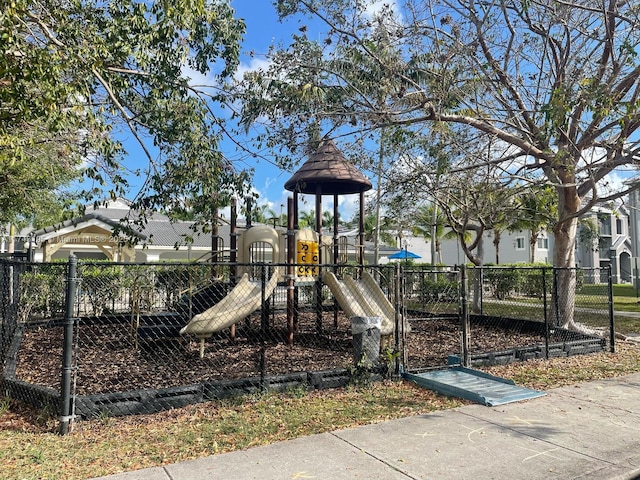 view of play area