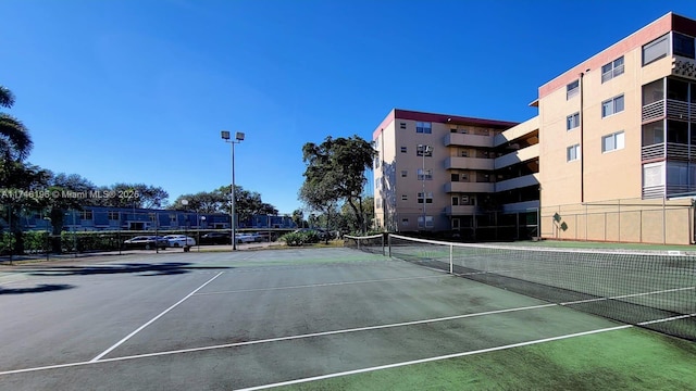 view of tennis court