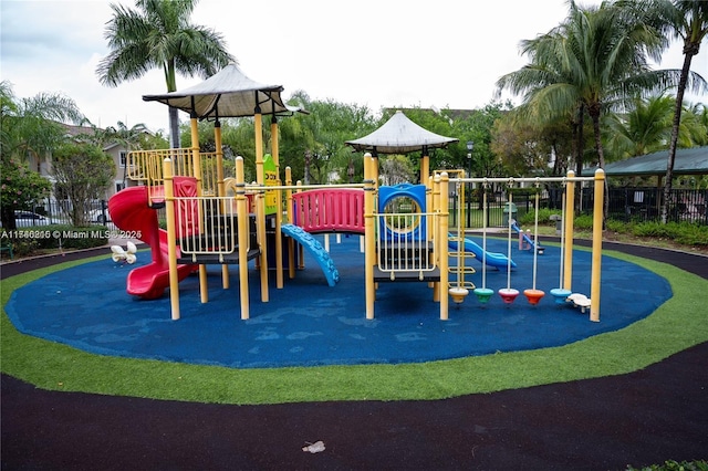 view of play area