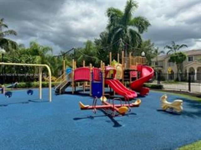 view of play area