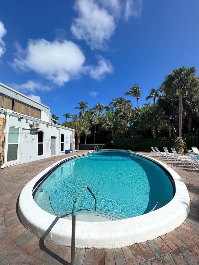 view of pool with a patio