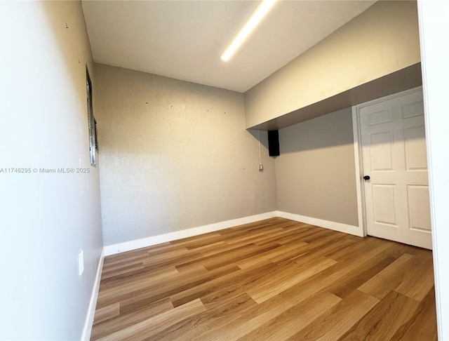 unfurnished room featuring light hardwood / wood-style floors