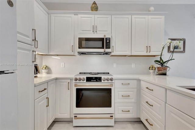 1826 Capeside Cir, Wellington, FL 33414 - kitchen with white appliances, light countertops, and white cabinetry