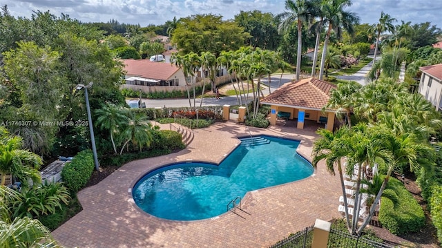 1826 Capeside Cir, Wellington, FL 33414 - community pool featuring a patio area