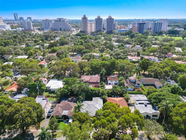 aerial view featuring a view of city