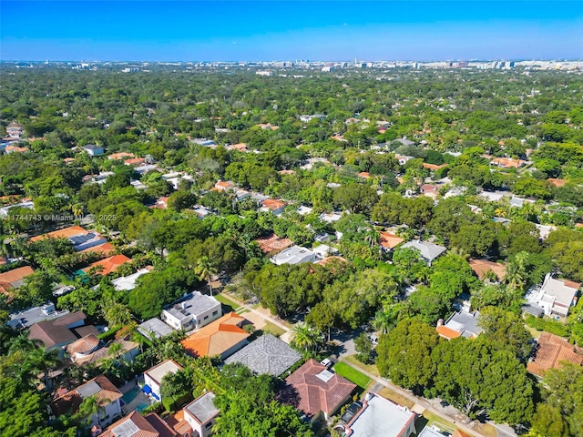 bird's eye view with a residential view