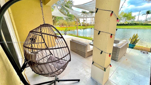 3772 NE 9th Ct, Homestead, FL 33033 - view of patio / terrace featuring a water view