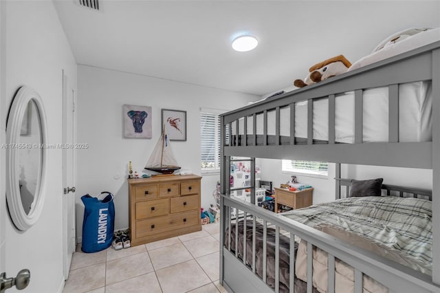 view of tiled bedroom