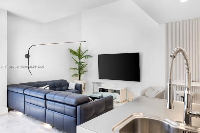 10655 NE Quaybridge Ct Unit C3, Miami, FL 33138 - living area with lofted ceiling