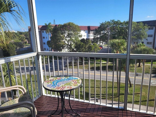 view of balcony