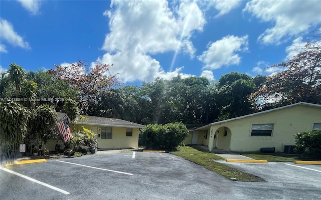 view of uncovered parking lot