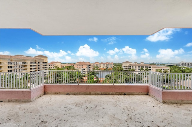 view of balcony