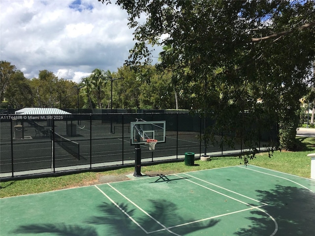 view of basketball court