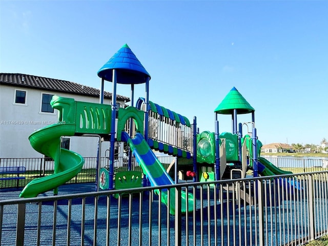 view of jungle gym