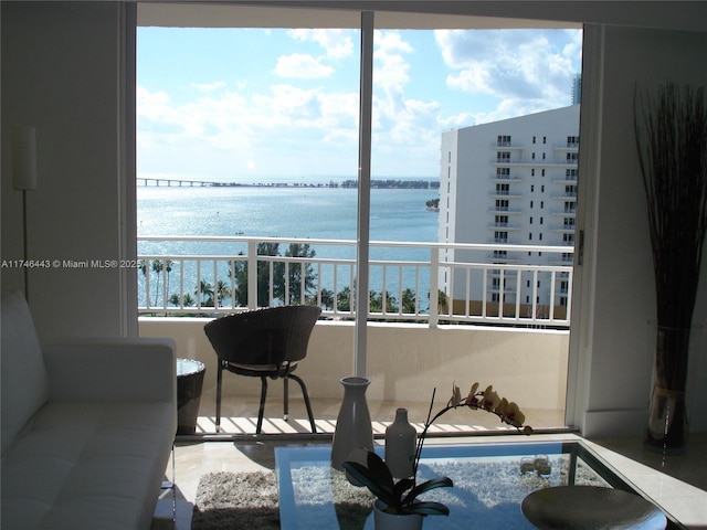 770 Claughton Island Dr Unit 1708, Miami, FL 33131 - balcony featuring a water view