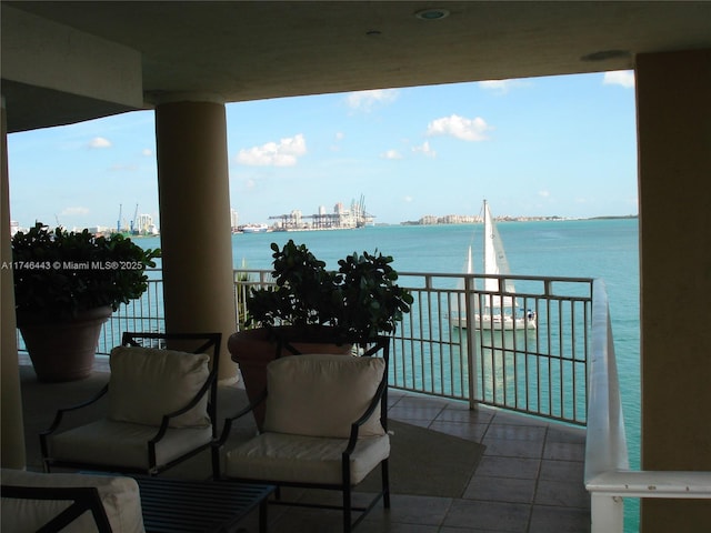 770 Claughton Island Dr Unit 1708, Miami, FL 33131 - balcony featuring a water view