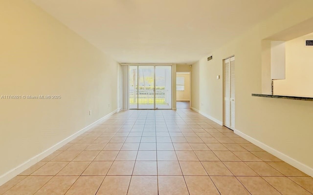 view of tiled empty room