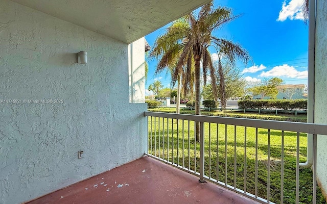 view of balcony