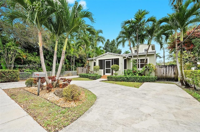 view of front of home