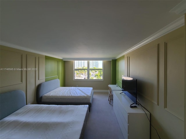 2851 NE 183rd St Unit 511E, Aventura, FL 33160 - carpeted bedroom featuring ornamental molding