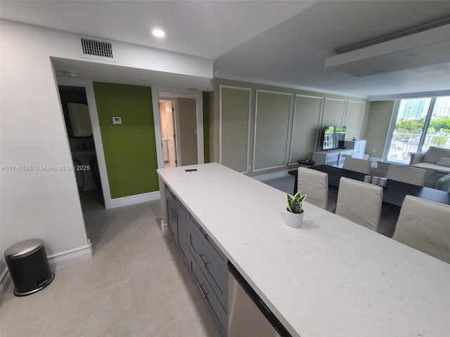 2851 NE 183rd St Unit 511E, Aventura, FL 33160 - kitchen with gray cabinets