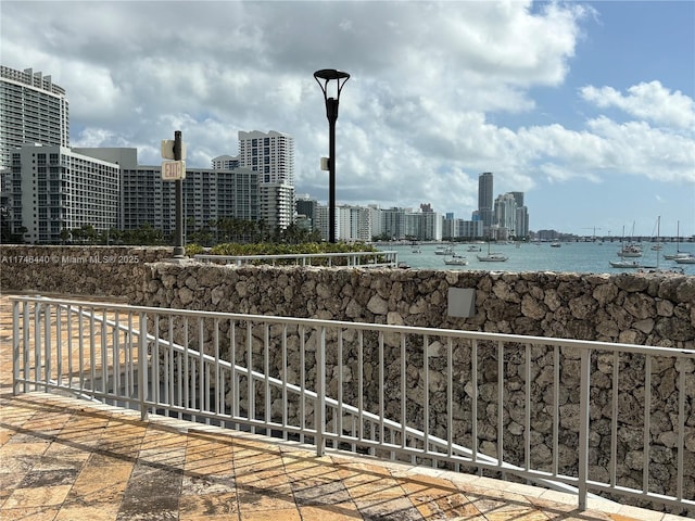 view of city featuring a water view