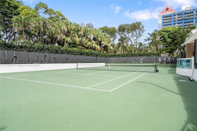 view of tennis court