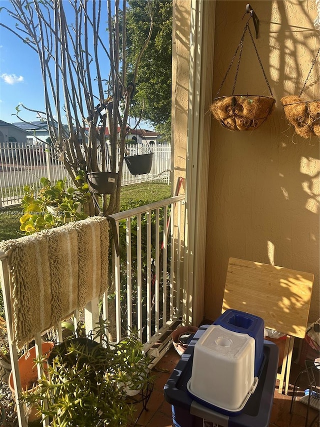 view of balcony