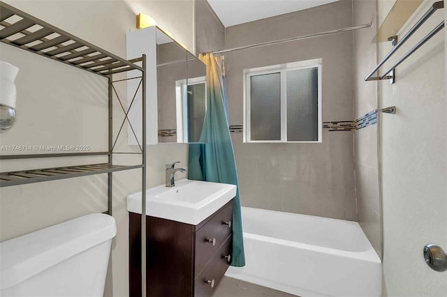 4711 NW 11th Ave, Miami, FL 33127 - bathroom with toilet, shower / bathtub combination with curtain, and vanity