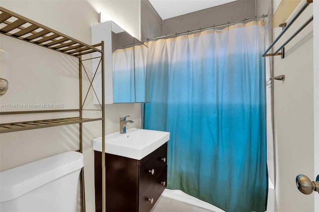 4711 NW 11th Ave, Miami, FL 33127 - bathroom with shower / tub combo with curtain, toilet, and vanity