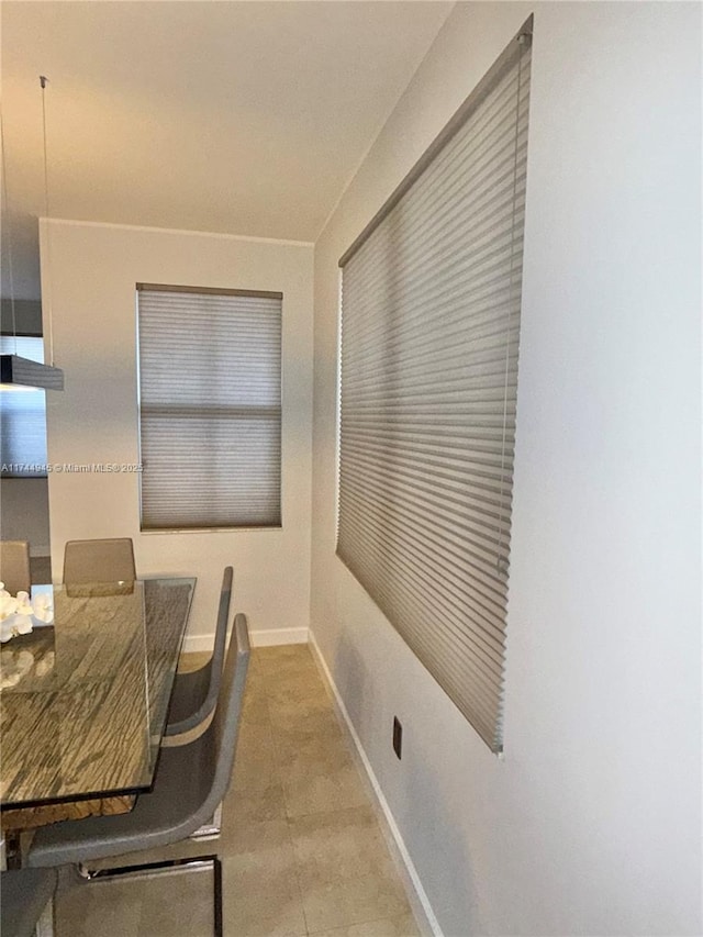 office featuring baseboards