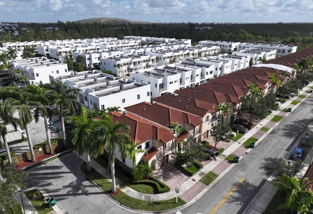 drone / aerial view featuring a residential view