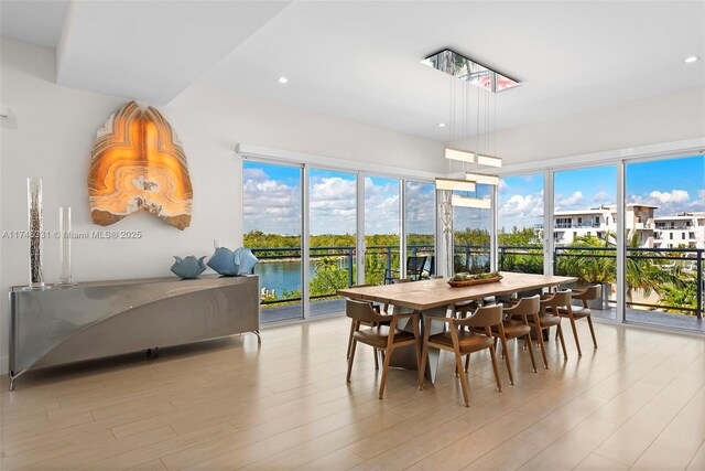 350 Desoto St, Hollywood, FL 33019 - sunroom featuring a water view and plenty of natural light