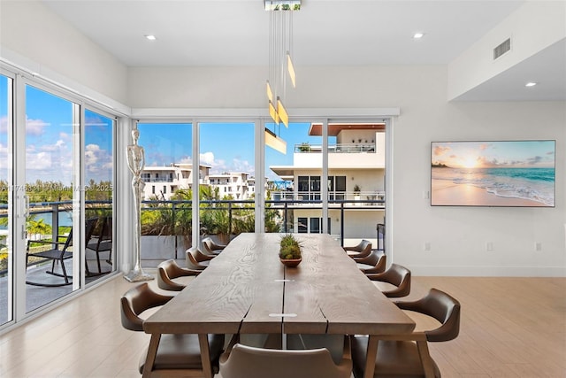 350 Desoto St, Hollywood, FL 33019 - dining space with hardwood / wood-style floors