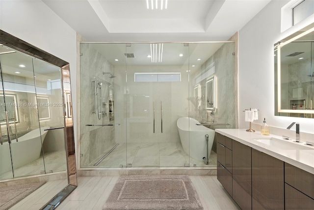 350 Desoto St, Hollywood, FL 33019 - bathroom with vanity and separate shower and tub