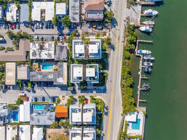 350 Desoto St, Hollywood, FL 33019 - drone / aerial view with a water view
