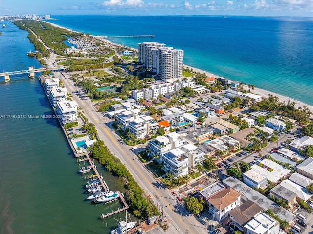 350 Desoto St, Hollywood, FL 33019 - drone / aerial view with a water view