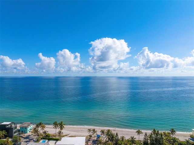 350 Desoto St, Hollywood, FL 33019 - property view of water featuring a beach view