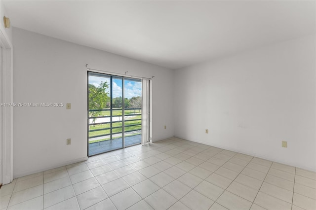 view of tiled empty room